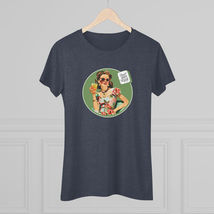 Funny Mahjong Tee, Don't Stare At My Rack Women's Cut