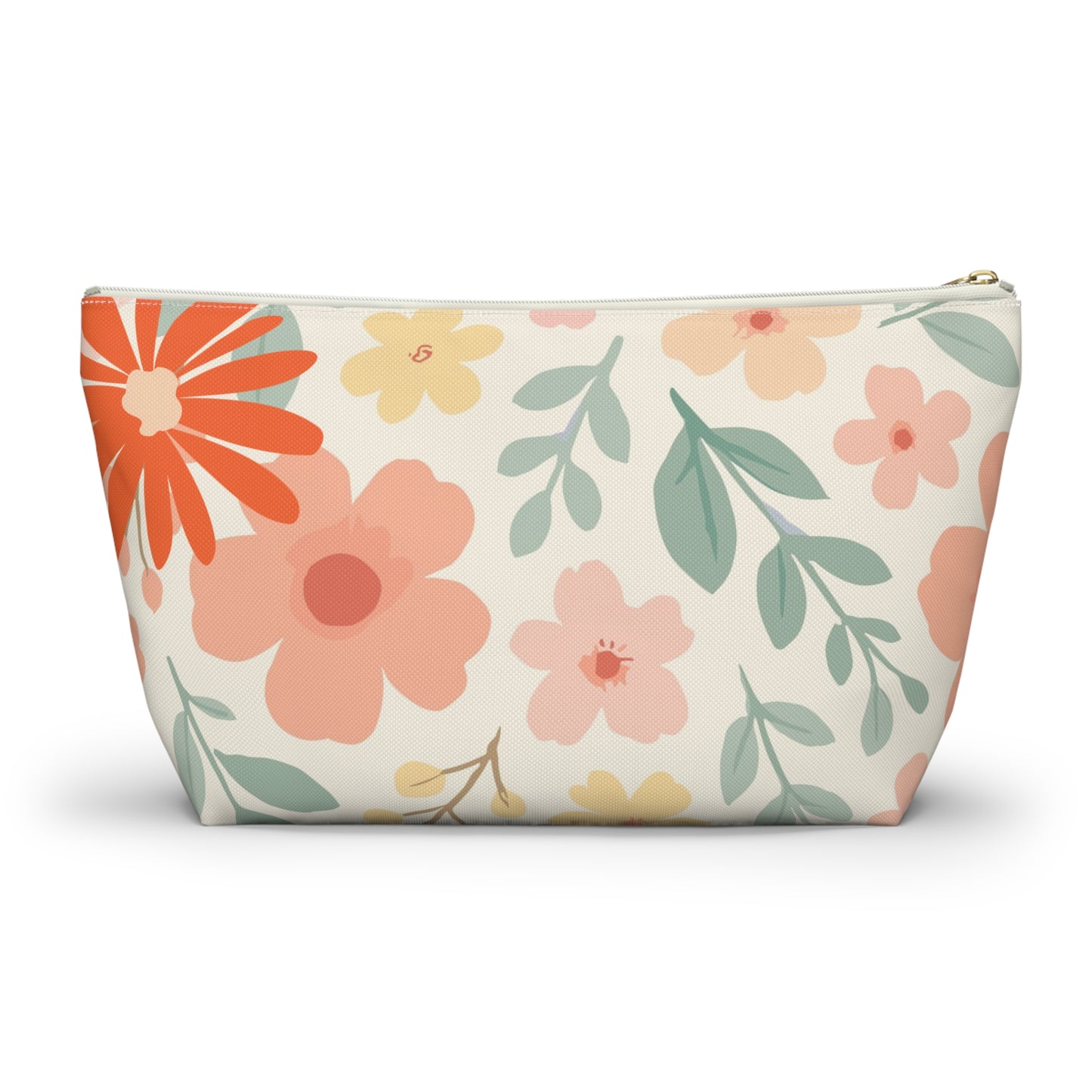 Mahj On The Run Floral Designed Tile Accessory Pouch - Splash of Color Co.