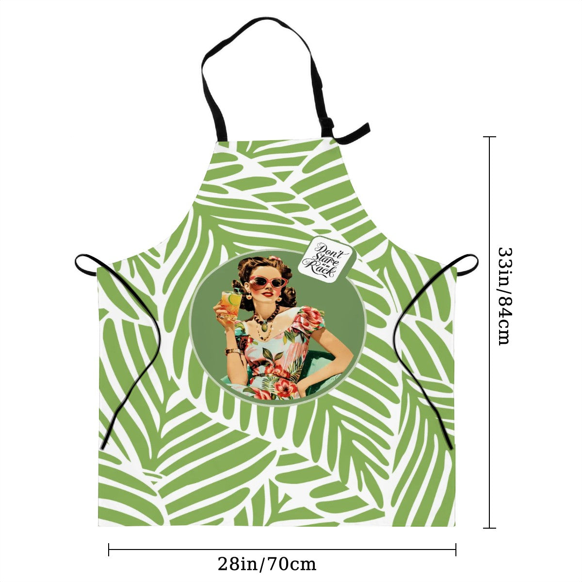Funny Mahjong Apron Gift, Don't Stare At My Rack Waterproof Apron with Pockets