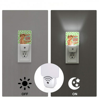 Funny Mahjong LED Night Light Set of 2 Welcome To The Crak House