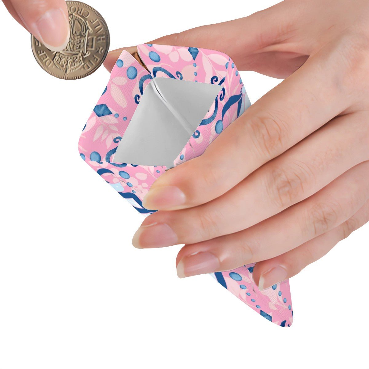 Charleston Cheetah Mahjong Dice Leather Coin Purse - Splash of Color Co.