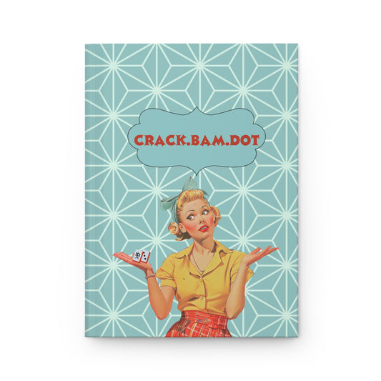 Funny Mahjong Crack Bam Dot Hardcover Writing Notebook For Mahj Lovers With A Sense Of Humor