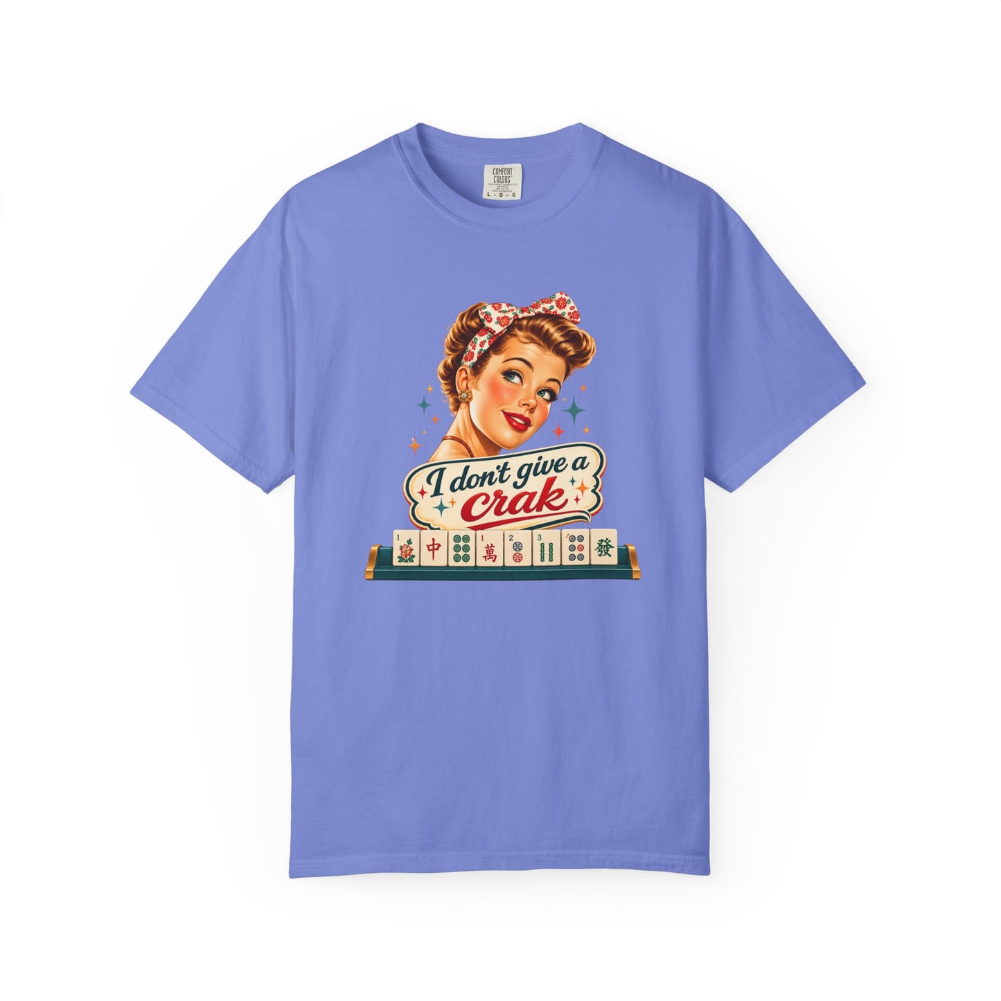 Funny Mahjong Tee — “I Don’t Give a Crak” - Splash Of Mahj And Color Co.