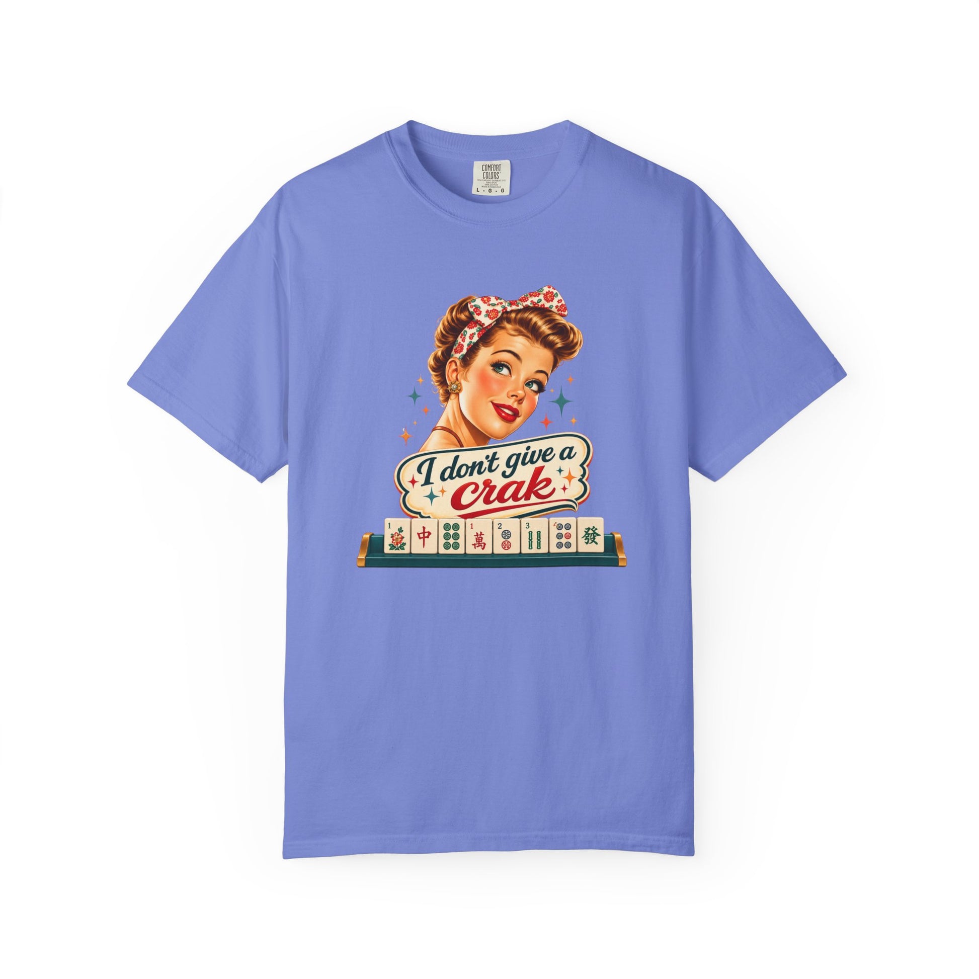 Funny Mahjong Tee — “I Don’t Give a Crak” - Splash Of Mahj And Color Co.