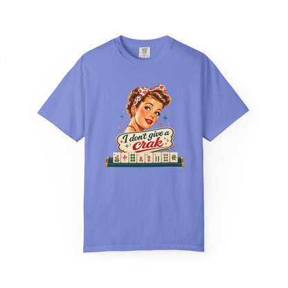 Funny Mahjong Tee — “I Don’t Give a Crak” - Splash Of Mahj And Color Co.