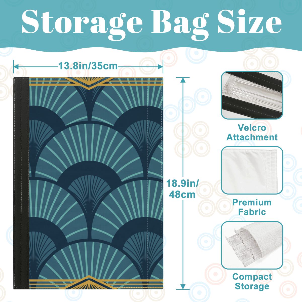 Art Deco Blue Gold Gilded 4 Mahjong Tile Pusher Racks with Bag - Splash of Color Co.