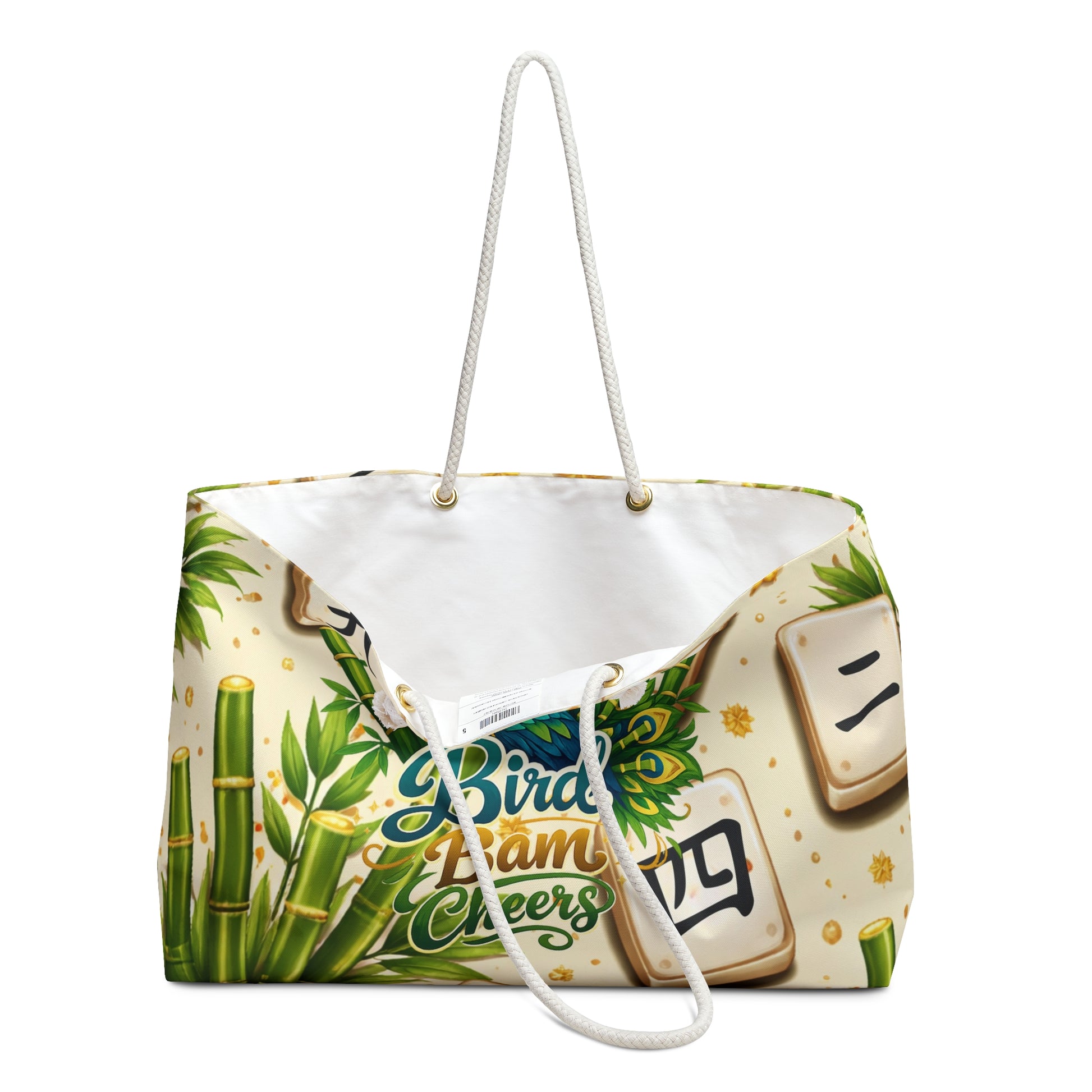 Bird Bam Cheers Mahjong Tile Tote Bag - Splash of Color Co.