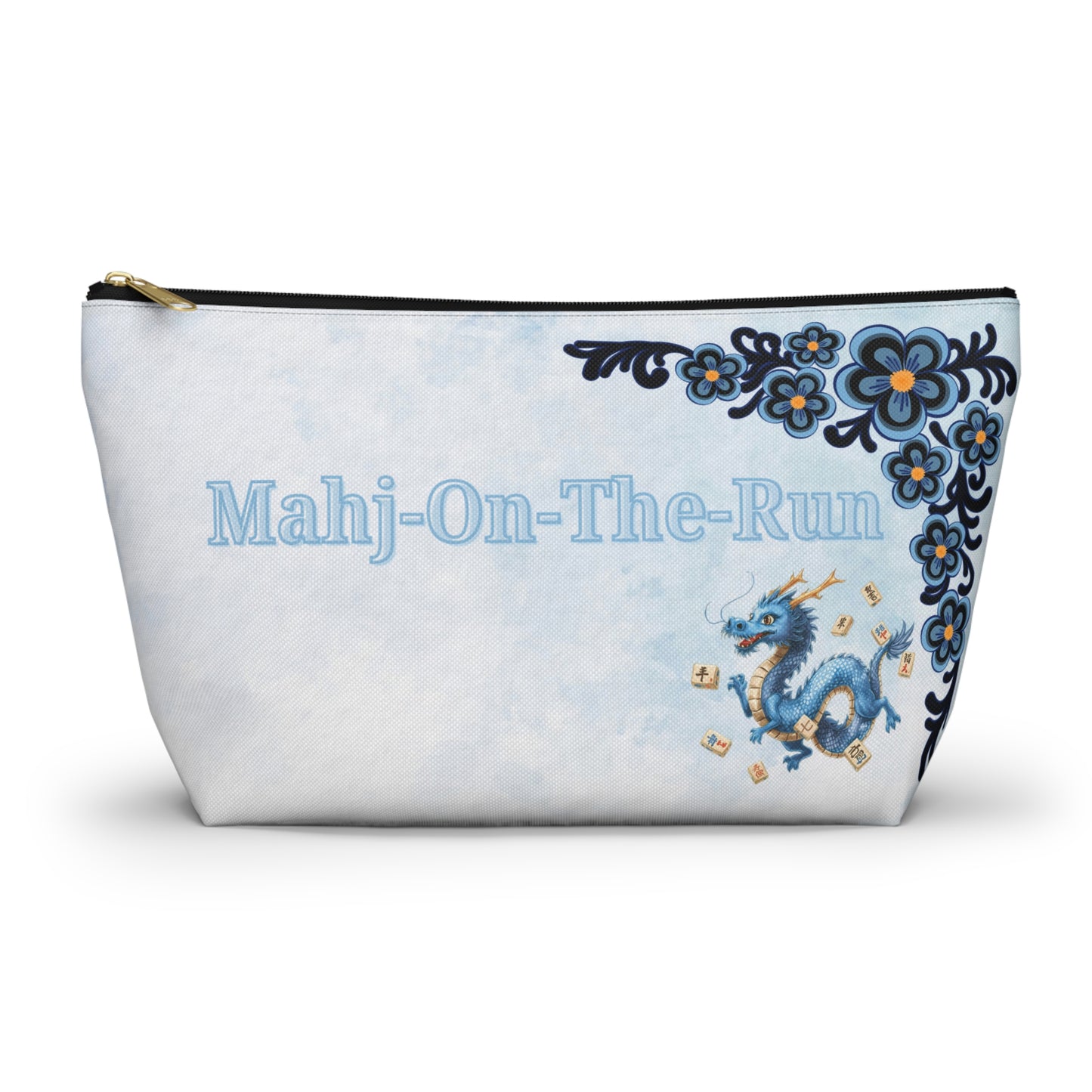 Mahj On The Run Mahjong Dragon Mini Travel Accessory Pouch - Splash of Color Co.