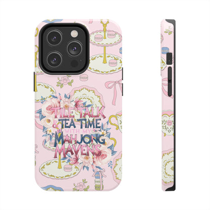 Tea Time Mahjong Phone Case - Stylish Tough Phone Case for Gamers, Tea Lovers, Unique Gift, Protection, Fun Design