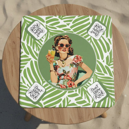 Funny Mahjong, Don't Stare At My Rack, Mini Travel Mahjong Mat - Splash of Color Co.