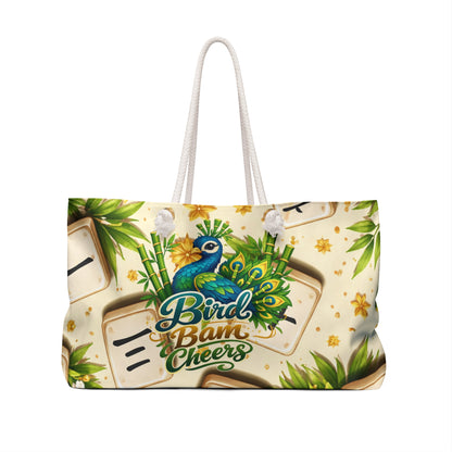 Bird Bam Cheers Mahjong Tile Tote Bag - Splash of Color Co.