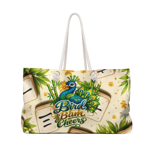 Bird Bam Cheers Mahjong Tile Tote Bag - Splash of Color Co.
