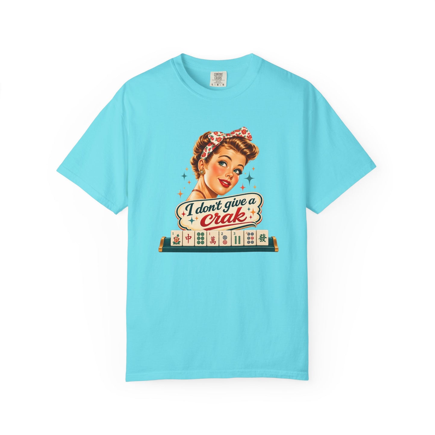Funny Mahjong Tee — “I Don’t Give a Crak” - Splash Of Mahj And Color Co.