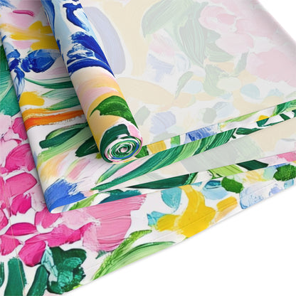 Chinoiserie Citrus Floral Vibrant Table Runner with Classic Vases - Splash of Color Co.