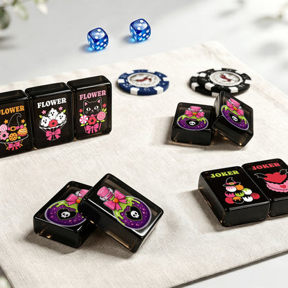 Love Potion Gothic Dessert Halloween Mahjong Tiles And Carry Case