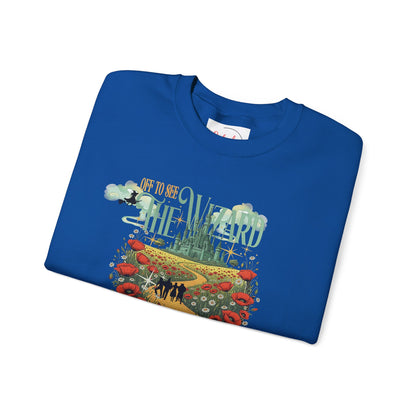 Wizard of Oz Whimsical Magical Crewneck Sweatshirt — Off To See The Wizard - Splash of Color Co.
