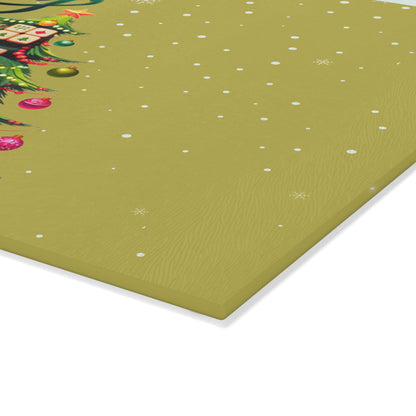 Mahjong Christmas Jolly Santa Merry Mahj Serving Cutting Board