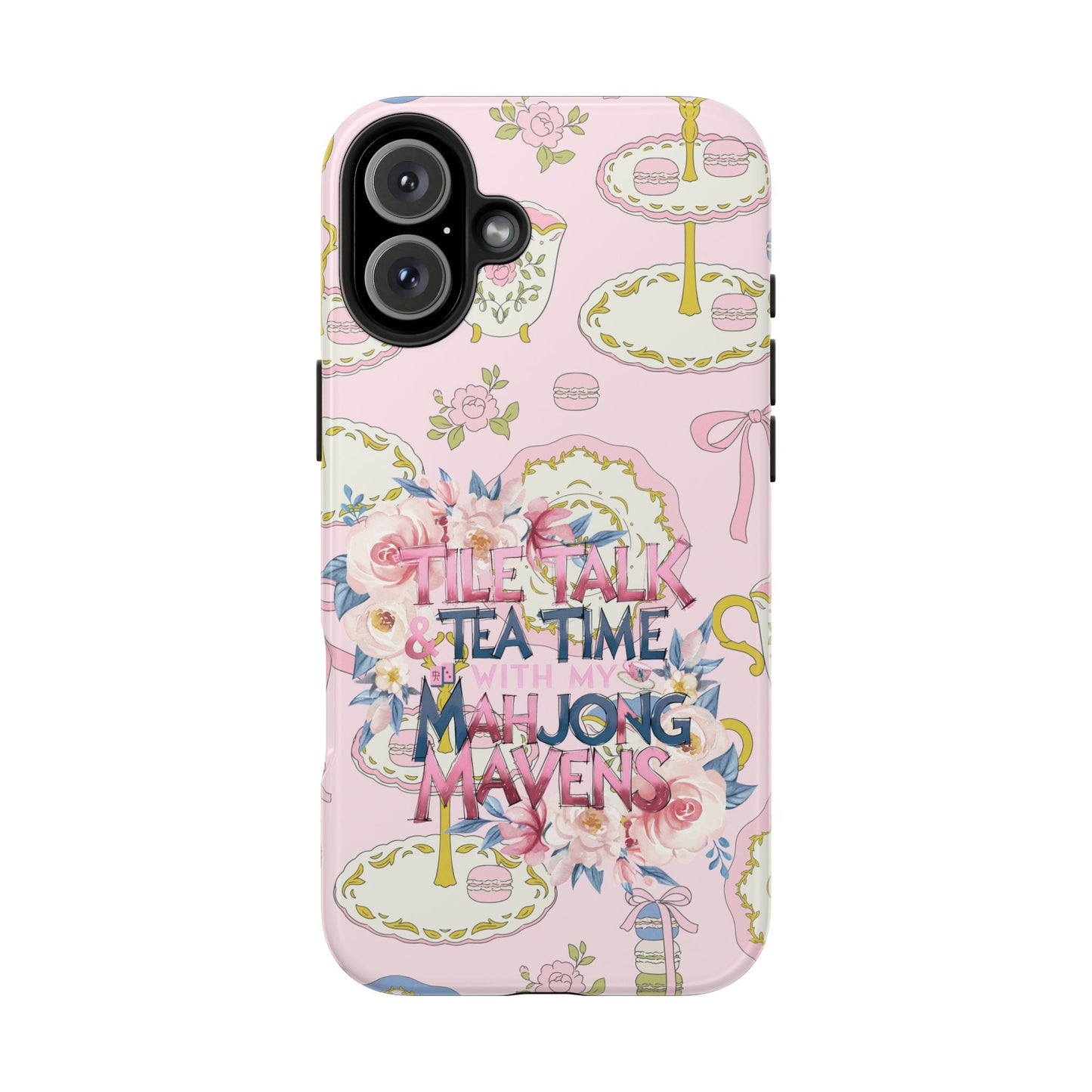 Tea Time Mahjong Phone Case - Stylish Tough Phone Case for Gamers, Tea Lovers, Unique Gift, Protection, Fun Design