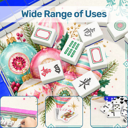 Shiny And Brite Nostalgic Mahjong Christmas Mat - Splash Of Mahj And Color Co.