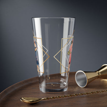 Vintage 1920s Flapper Cocktail Mixing Glass — 16oz Art Deco Bar Glass - Splash of Color Co.