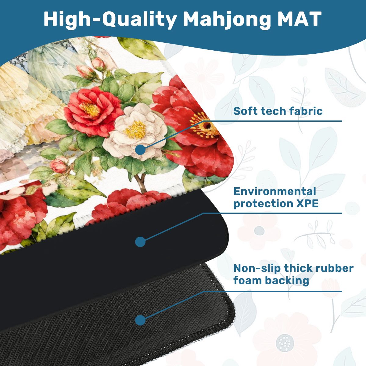 Sweet Home Alabama Southern Belles Mahjong Mat - Splash Of Mahj And Color Co.
