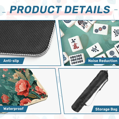 It Must Be Love, Vintage Valentine Roses Mahjong Mat - Splash of Color Co.