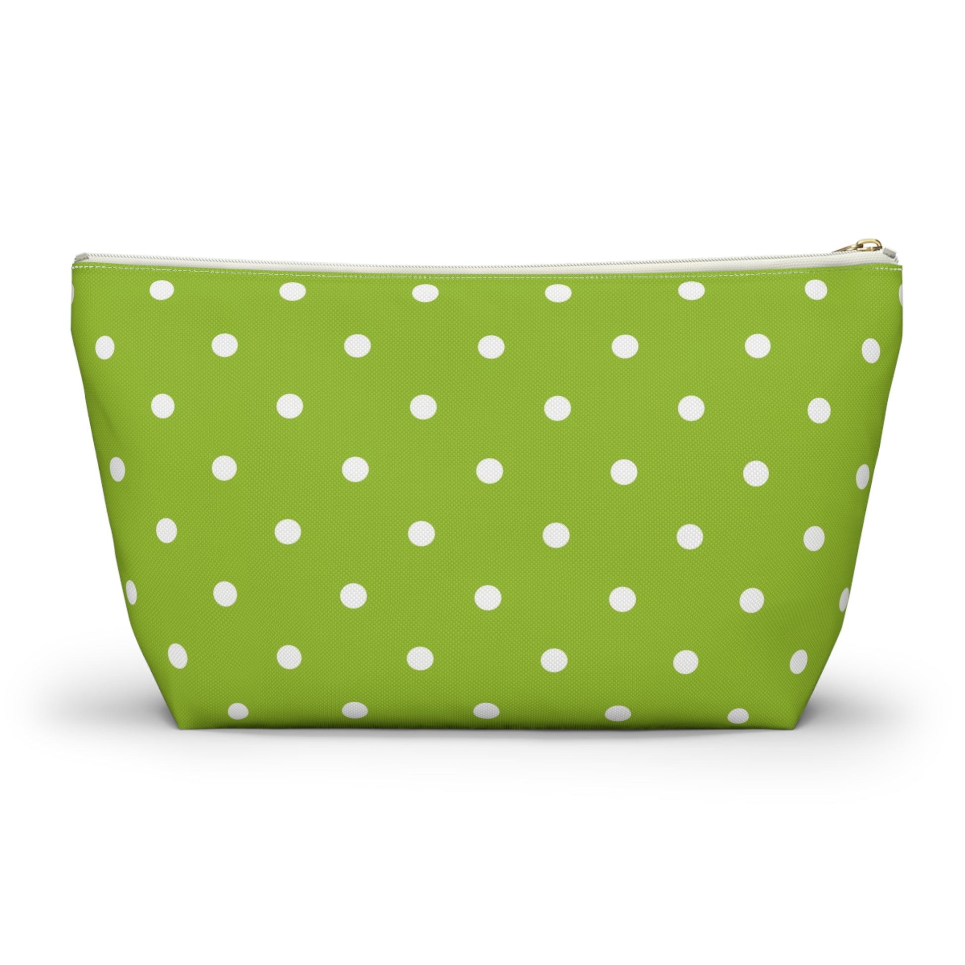 Whimsical Mahjong Tile Tote Pouch, Green Citrus Polka Dot One Bam Bird Colorful Bird Mahj Gift - Splash of Color Co.