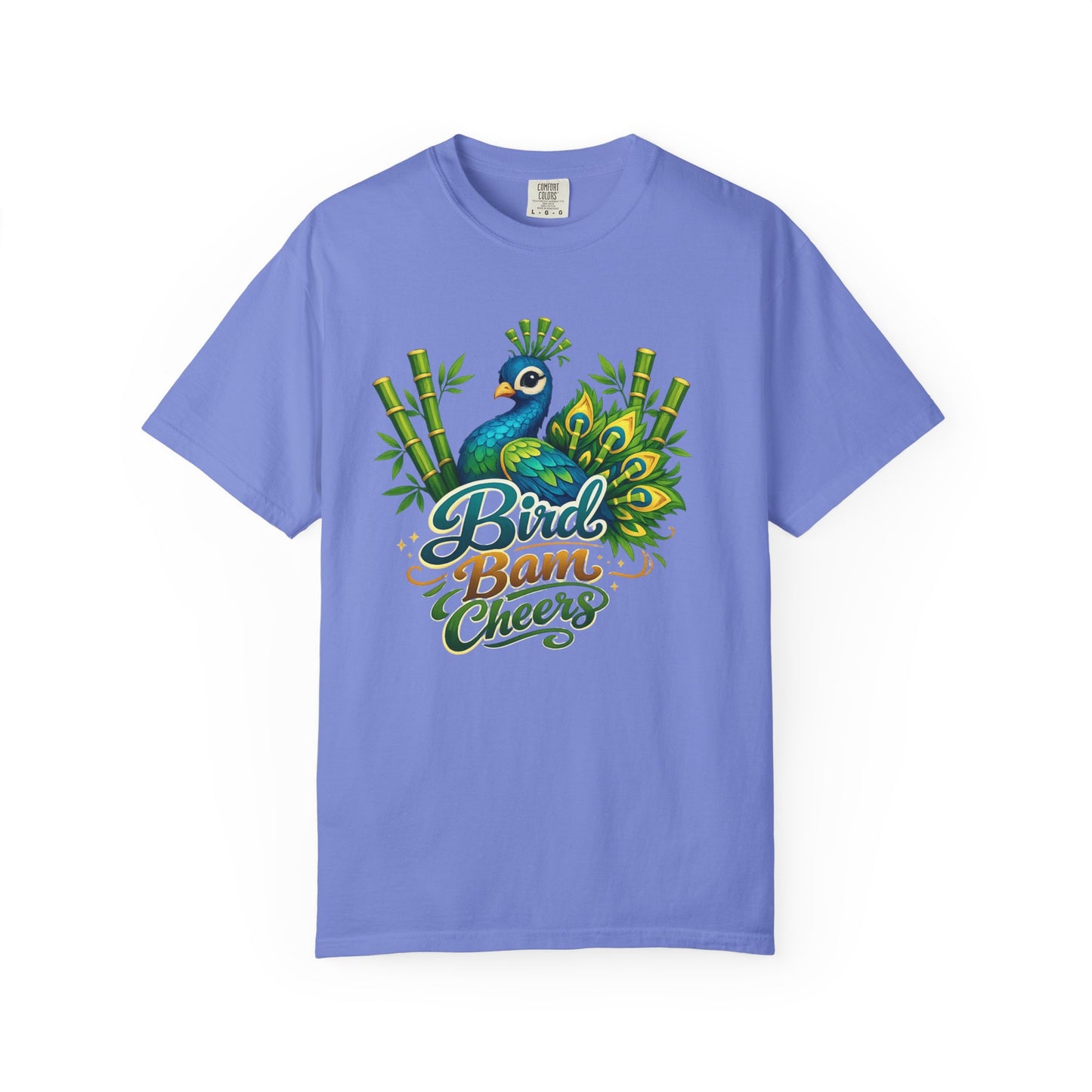 Bird Bam Cheers Peacock Mahjong Graphic T-Shirt - Splash of Color Co.