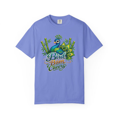 Bird Bam Cheers Peacock Mahjong Graphic T-Shirt - Splash of Color Co.