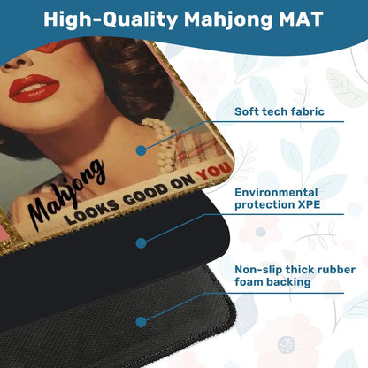 Funny Mini Mahjong Travel Ma, Mahjong Looks Good On You (Ship Rolled up)