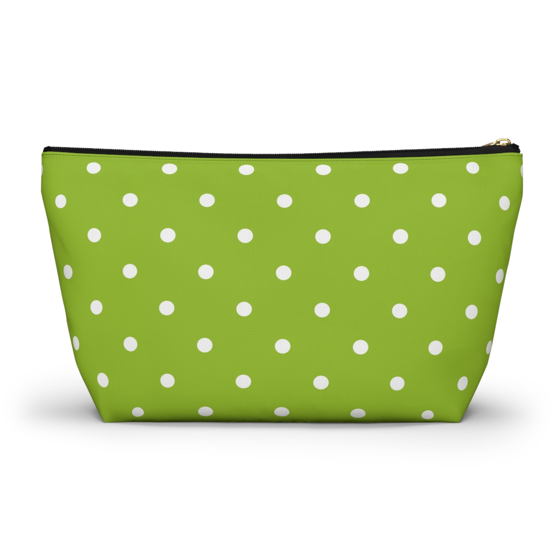 Whimsical Mahjong Tile Tote Pouch, Green Citrus Polka Dot One Bam Bird Colorful Bird Mahj Gift - Splash of Color Co.