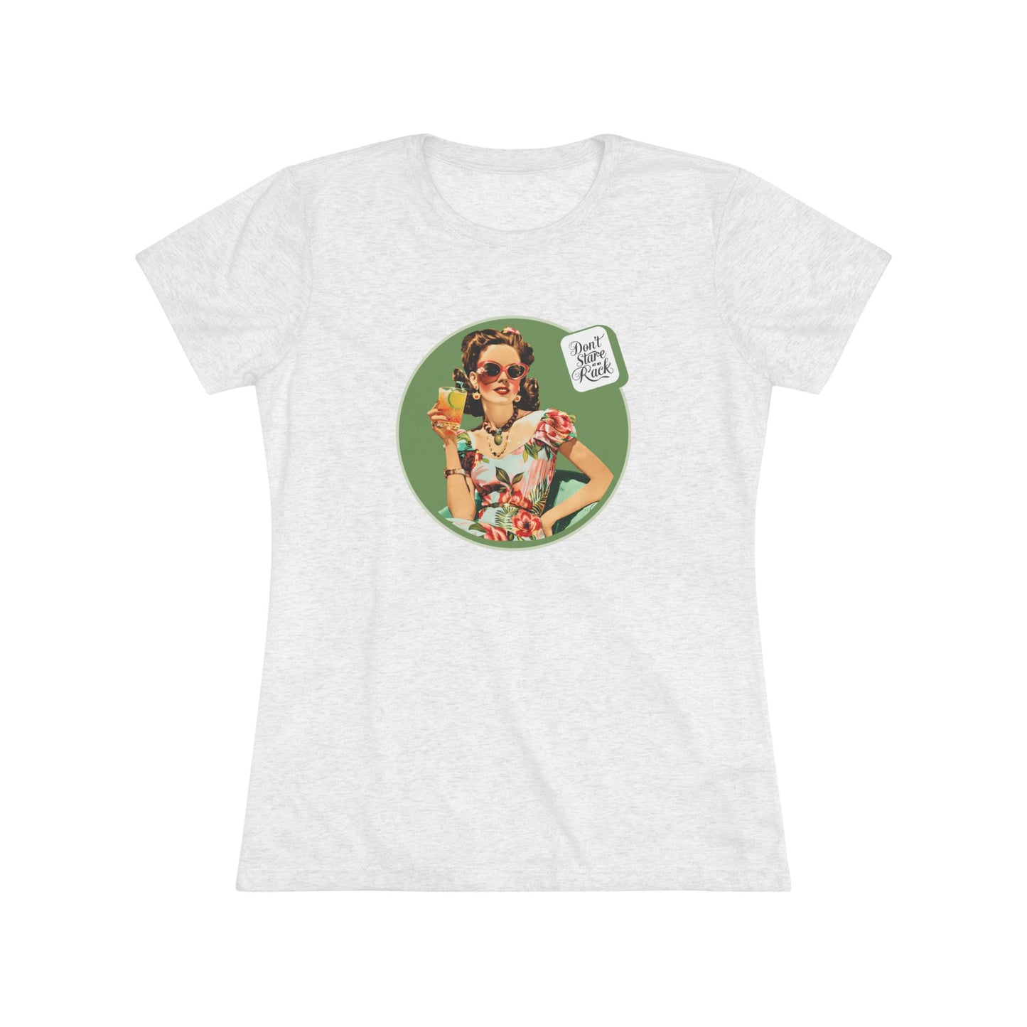 Funny Mahjong Tee, Don't Stare At My Rack Women's Cut