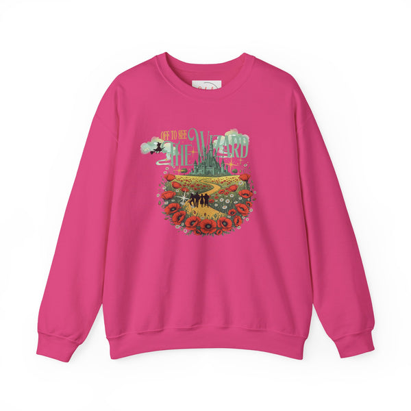 Wizard of Oz Whimsical Magical Crewneck Sweatshirt — Off To See The Wizard - Splash of Color Co.