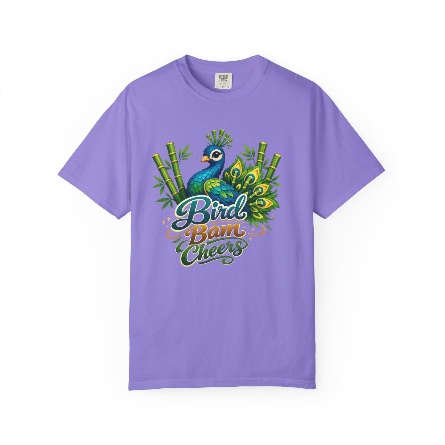 Bird Bam Cheers Peacock Mahjong Graphic T-Shirt - Splash of Color Co.