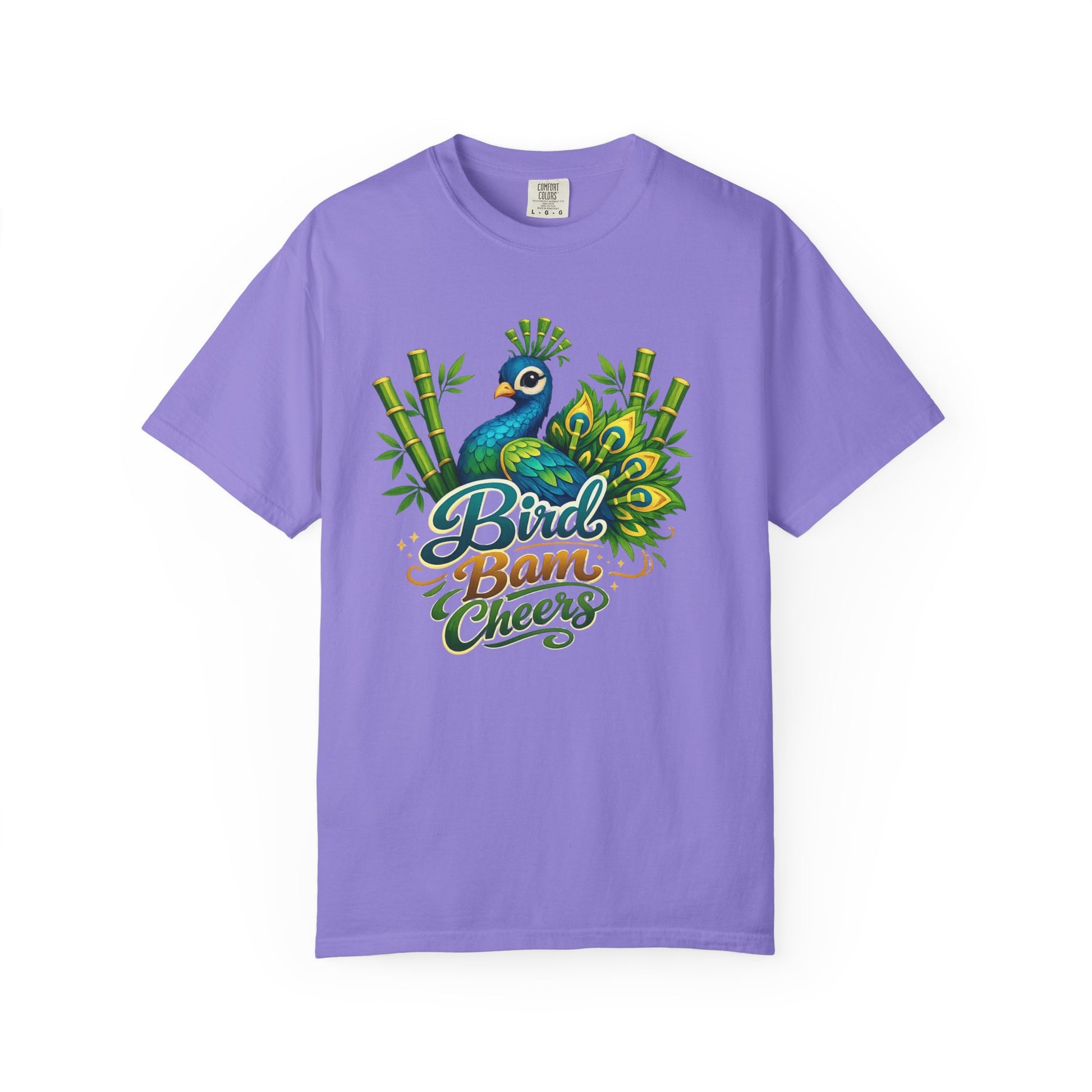 Bird Bam Cheers Peacock Mahjong Graphic T-Shirt - Splash of Color Co.