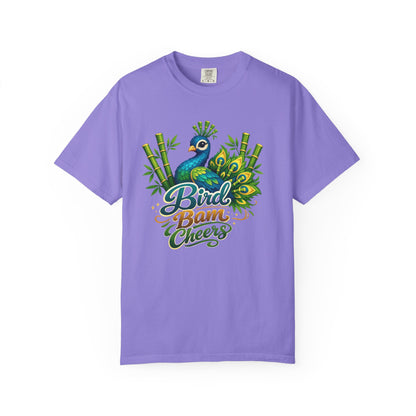 Bird Bam Cheers Peacock Mahjong Graphic T-Shirt - Splash of Color Co.