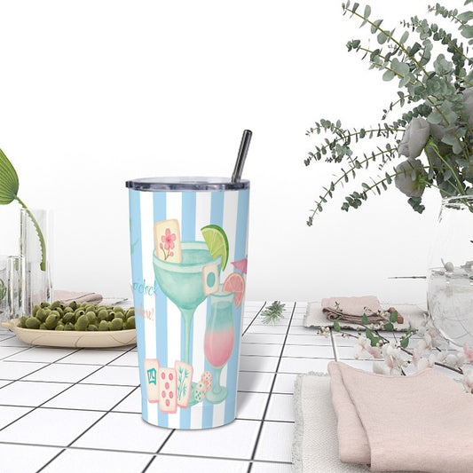 Mahjong Tumbler, Funny It;s Kong O'clock Somewhere Mahjong Gift