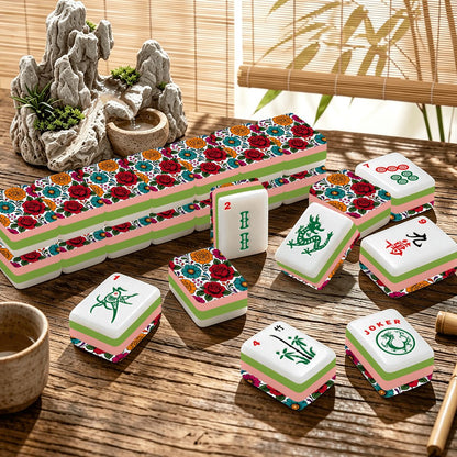 Día de los Muertos 4Layer Traditional American Mahjong Tiles Set And Carry Case - Splash Of Mahj And Color Co.
