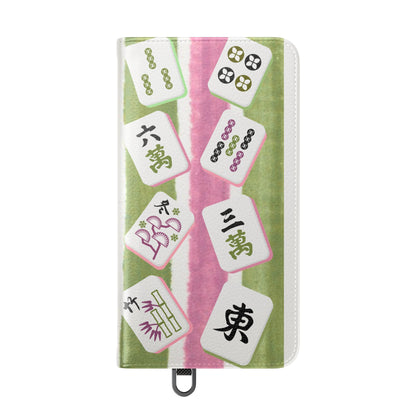 Colorful Mahjong Flip Cases for Phones, Unique Phone Cover, Gift for Gamers, Handheld Device Protection, Stylish Phone Accessory