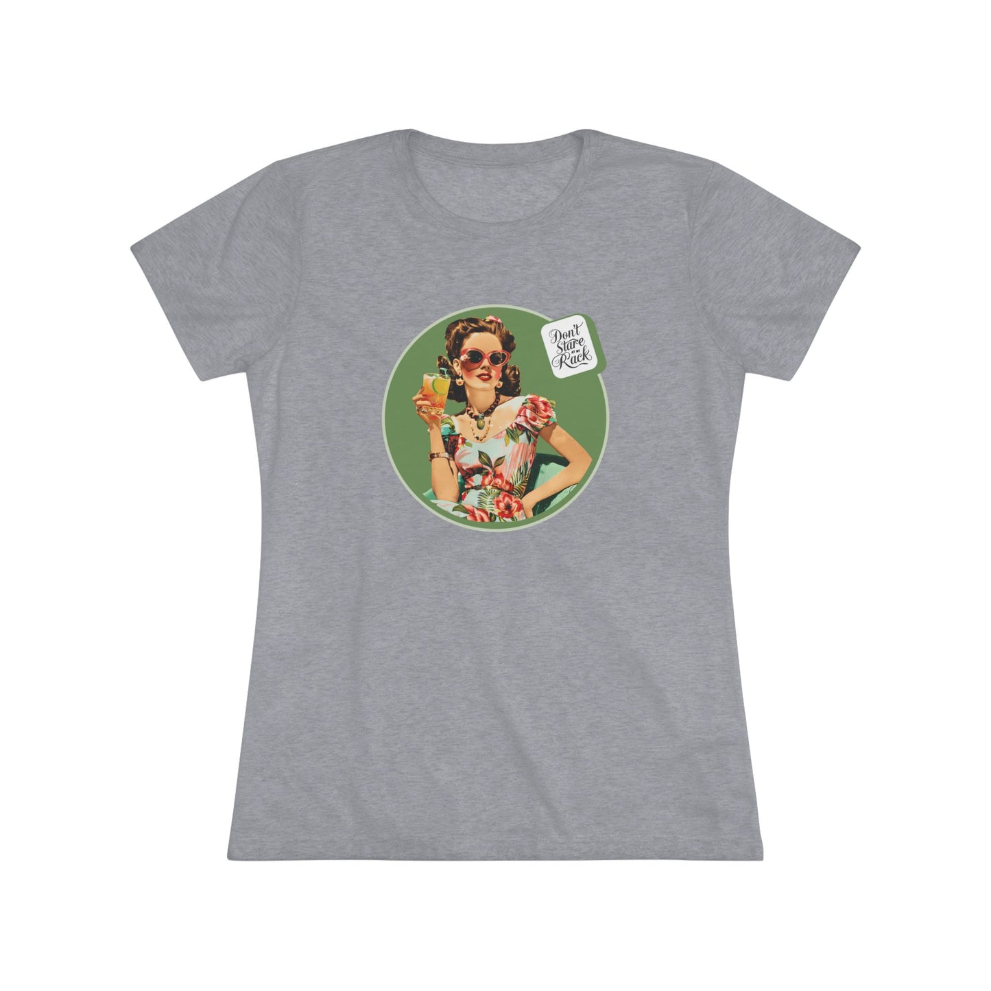 Funny Mahjong Tee, Don't Stare At My Rack Women's Cut