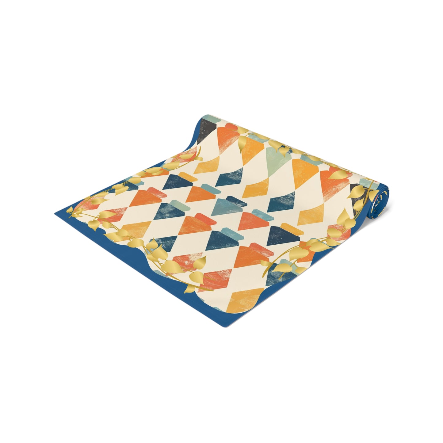 Modern Mazel Jewish Designed Table Runner — Geometric Designed Decor - Splash of Color Co.