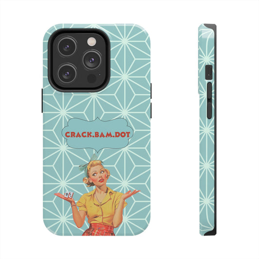 Mahjong Funny Phone Case, Crack Bam Dot  Vintage Style, Funny Gift for Friends, Durable Protection, Perfect for Any Occasion