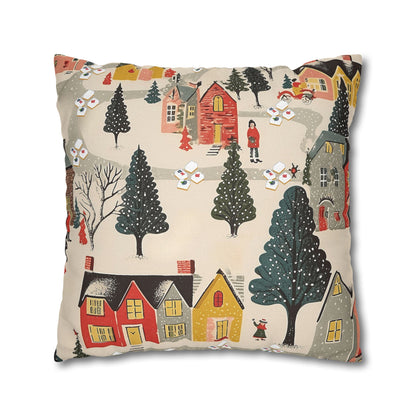 Whimsical Mahjong Christmas Cozy Holiday Accent Pillow Cover