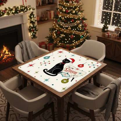 Tis The Season Grumpy Cat Christmas Mahjong Mat - Splash Of Mahj And Color Co.