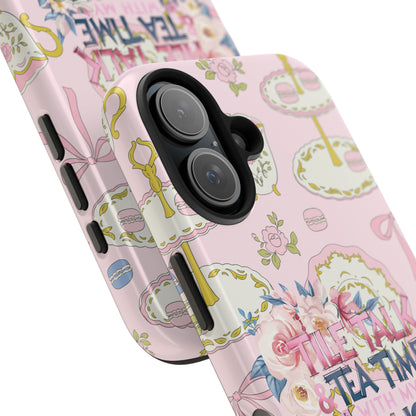 Tea Time Mahjong Phone Case - Stylish Tough Phone Case for Gamers, Tea Lovers, Unique Gift, Protection, Fun Design