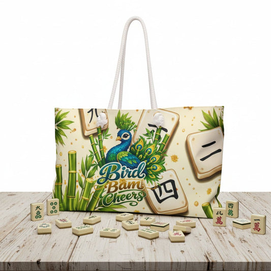 Bird Bam Cheers Mahjong Tile Tote Bag - Splash of Color Co.