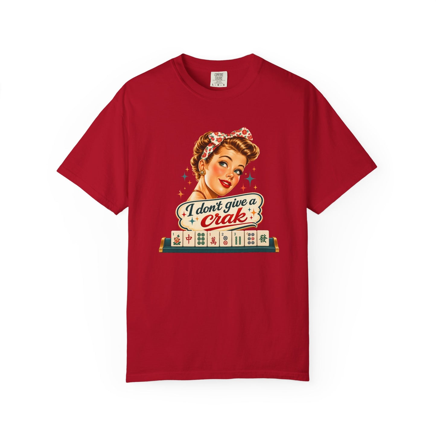 Funny Mahjong Tee — “I Don’t Give a Crak” - Splash Of Mahj And Color Co.