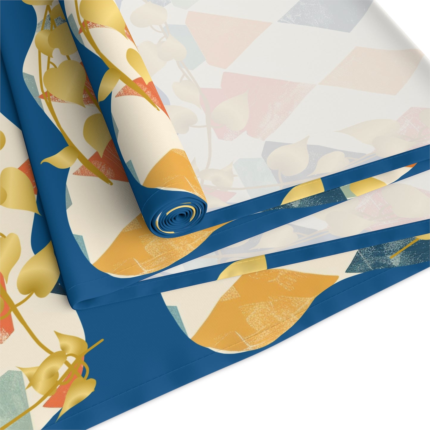 Modern Mazel Jewish Designed Table Runner — Geometric Designed Decor - Splash of Color Co.