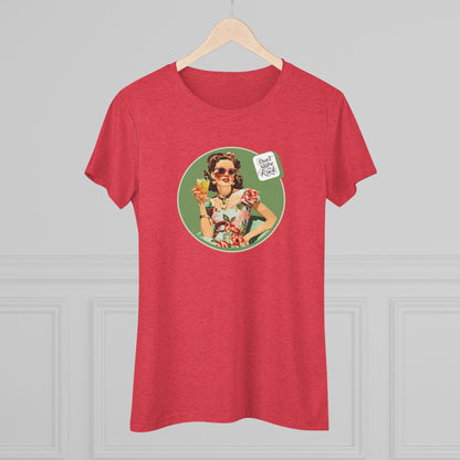 Funny Mahjong Tee, Don't Stare At My Rack Women's Cut