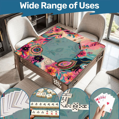 Boho Floral Infusion Bejeweled Edition 2 Mahjong Mat - Splash Of Mahj And Color Co.